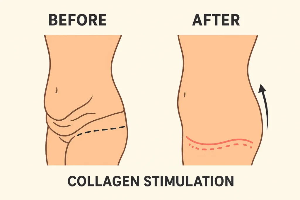 Before and after results for sagging skin after weight loss injections Solihull