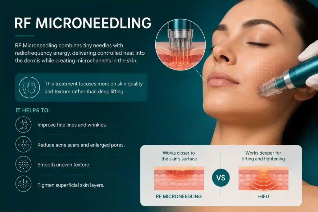 What Does RF Microneedling Do That HIFU Alone Cannot Solihull