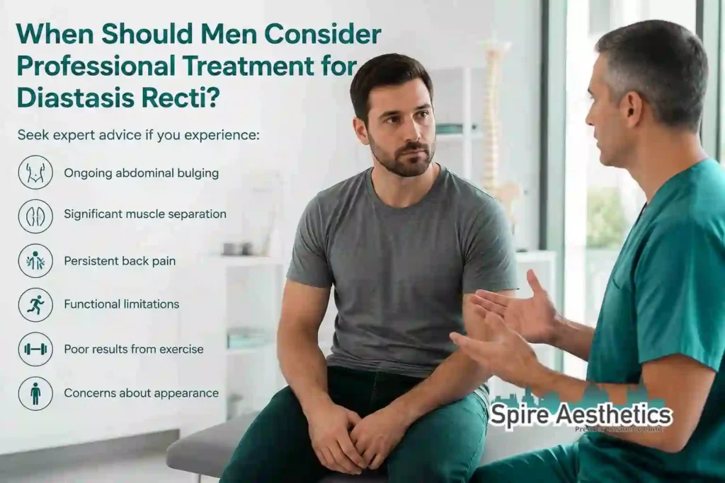 When Should Men Consider Professional Treatment for Diastasis Recti Solihull?